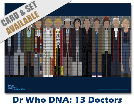 Dr Who DNA - 13 Doctirs Print
