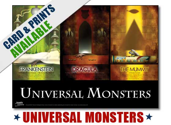 Universal Monsters Triptych 