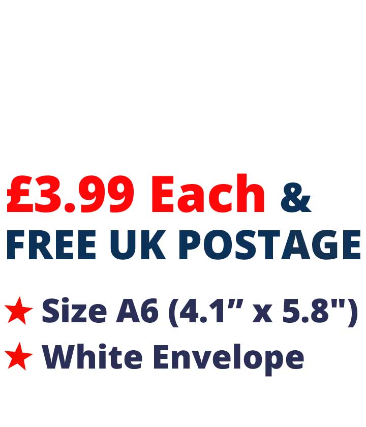A6 Size Notecard Price £3.99