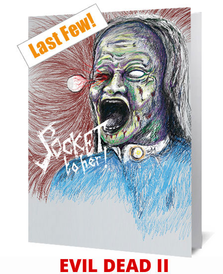 Evil Dead 2 Socket To Her Notecard £3.99
