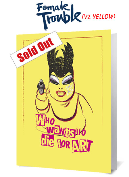 Female Trouble V2 Yellow Notecard £3.99