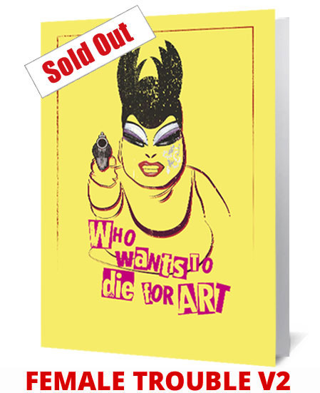 Female Trouble V2 Yellow Notecard £3.99