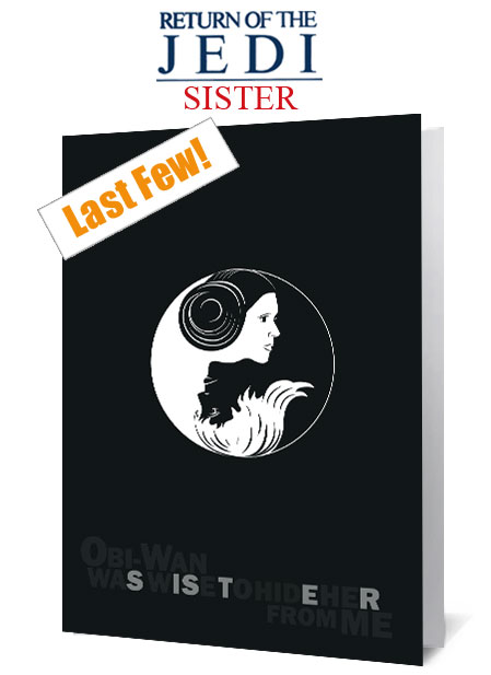 Return Of The Jedi (Sister) Notecard £3.99