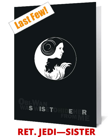 Return Of The Jedi (Sister) Notecard £3.99