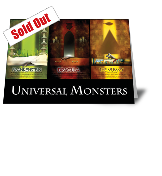 Universal Monsters Triptych Card £2.99