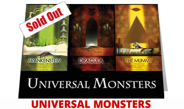 Universal Monsters Triptych £3.99