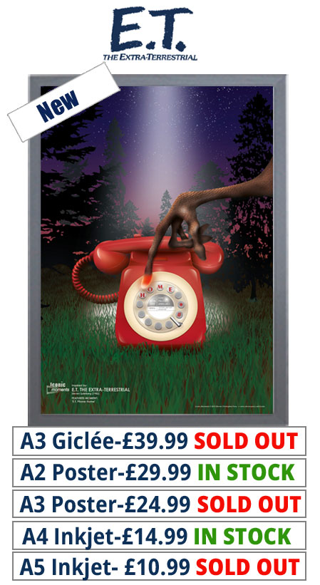 ET The Extra-Terrestrial Prints & Posters From £10.99