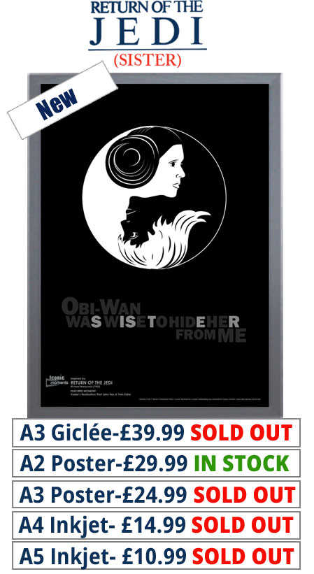 Return Of The Jedi Sister Prints & Posters From £10.99