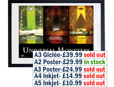 Universal Monsters Triptych Print