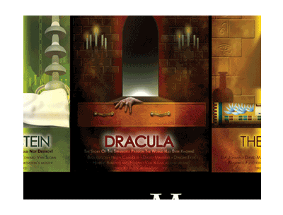 Universal Monsters Triptych
