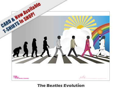 Stars & Icons series The Beatles Evolution-copyright 2018 Steven Christopher Parry not for commercial use www.stevenparry.net/stars