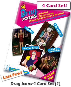 Drag Icons 4 Card Set 1