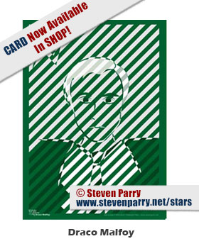 Stars & Icons series portrait Harry Potter - Draco Malfoy-copyright 2018 Steven Christopher Parry not for commercial use www.stevenparry.net/stars www.behance.net/stevenparry