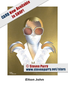 Stars & Icons series portrait Elton John-copyright 2017 Steven Christopher Parry not for commercial use www.stevenparry.net/iands.html www.behance.net/stevenparry