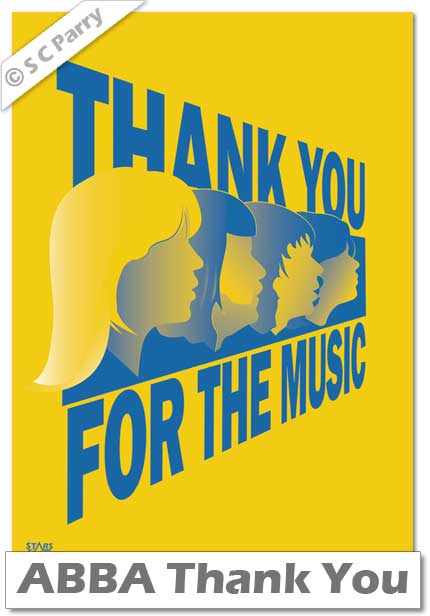 ABBA Thankyou For The Music Print
