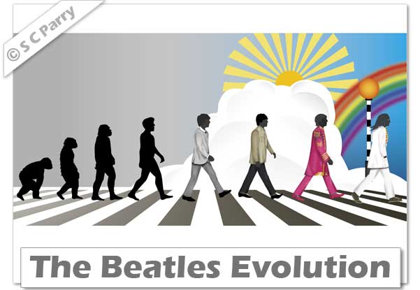 Beatles Evolution Print