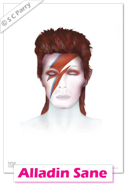 David Bowie Alladin Sane Print
