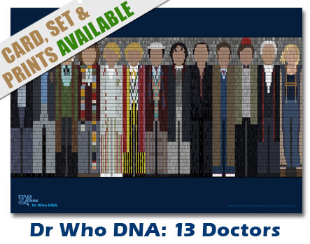 Dr Who DNA - 13 Doctirs Print