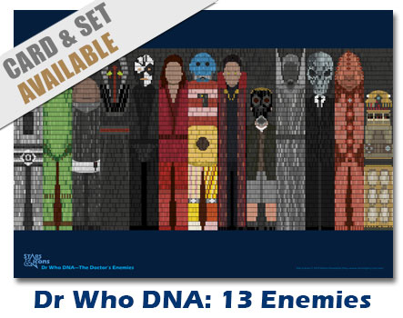 Dr Who DNA 13 Enemies Print