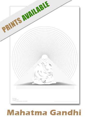 Mahatma Handhi Print