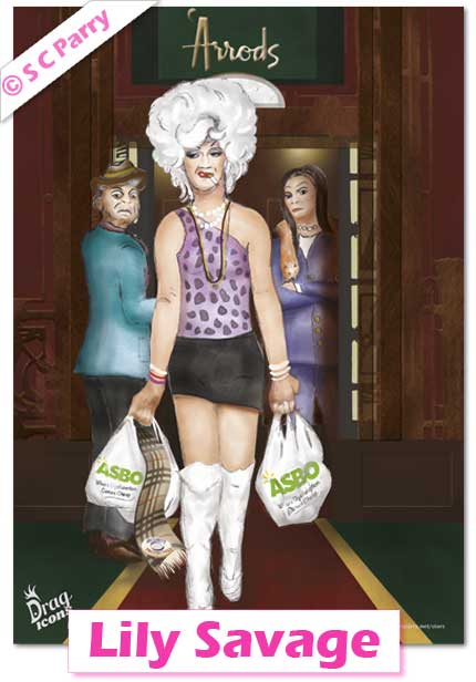 Drag Icons Lily Savage Print