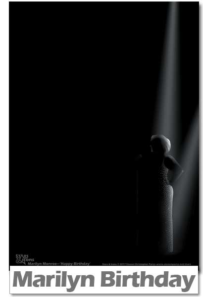 Marilyn Monroe Happy Birthday Print