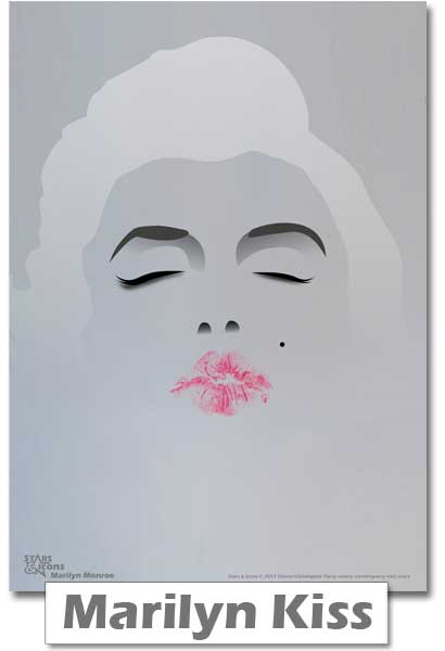 Marilyn Kiss Print