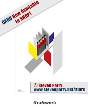 Stars & Icons series Portrait-Kraftwerk-copyright 2017 Steven Christopher Parry not for commercial use www.stevenparry.net/iands.html www.behance.net/StevenParry