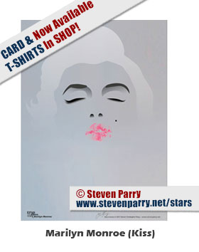 Stars & Icons series portrait Marilyn Monroe Kiss-copyright 2017 Steven Christopher Parry not for commercial use www.stevenparry.net/iands.html
