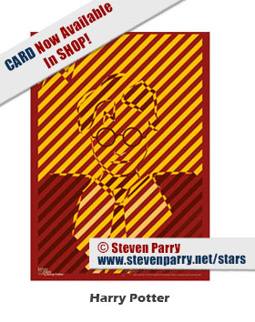 Stars & Icons series portrait Harry Potter -copyright 2018 Steven Christopher Parry not for commercial use www.stevenparry.net/stars www.behance.net/stevenparry