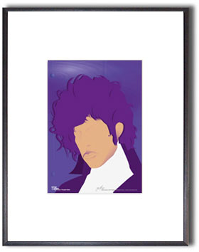 Stars & Icons series portrait Prince (Purple Rain) Print