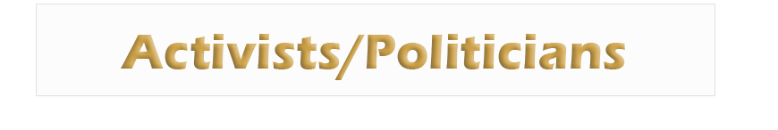 Politicians & Activists