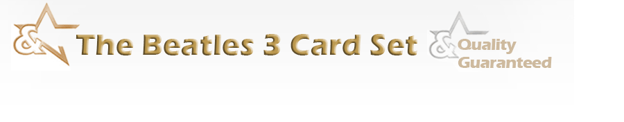 The Beatles 3 Card Notecards Set