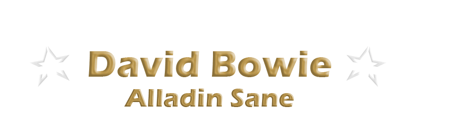 David Bowie Alladin Sane