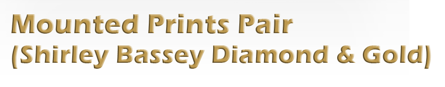 Shirly Bassey Diamond & Gold Print Pair