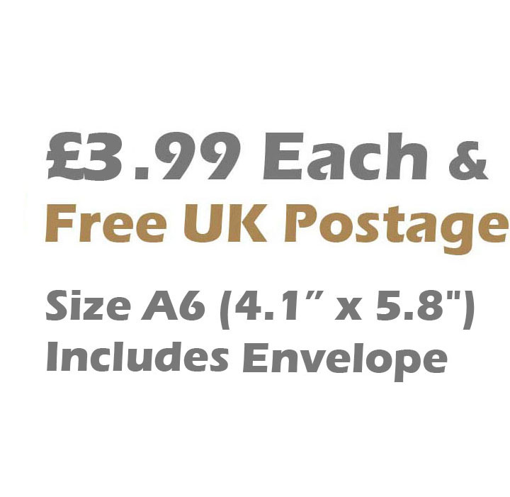 A6 Size Notecard Price £3.99