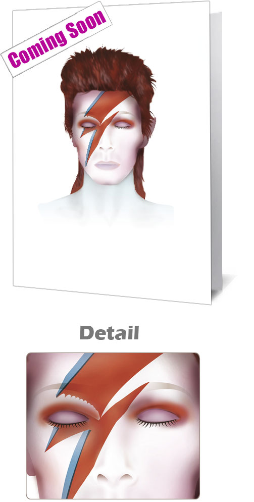 David Bowie Alladin Sane Notecard £3.99