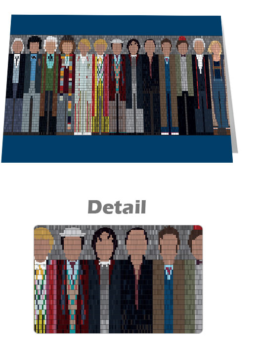 Dr Who DNA 13 Drs Notecard £3.99
