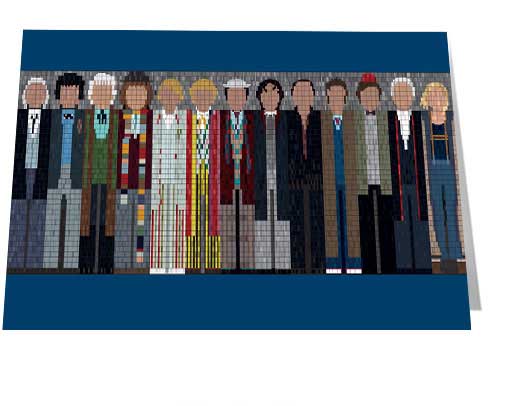 Dr Who DNA 13 Drs Notecard £3.99