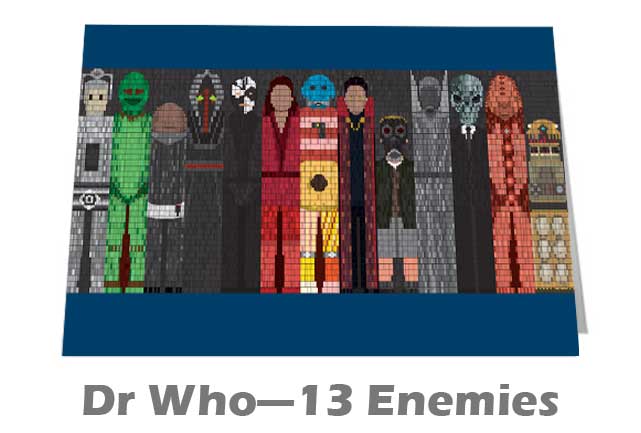 Dr Who DNA 13 Doctors Notecard £3.99