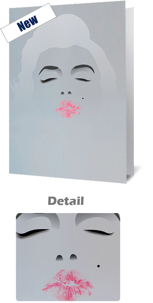 Marilyn Monroe Kiss Notecard £3.99