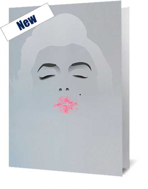Marilyn Monroe Kiss Notecard £3.99