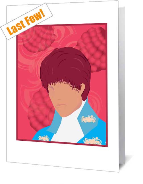 Prince - Raspberry Beret Notecard £3.99