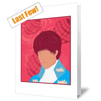 Prince - Raspberry Beret Card
