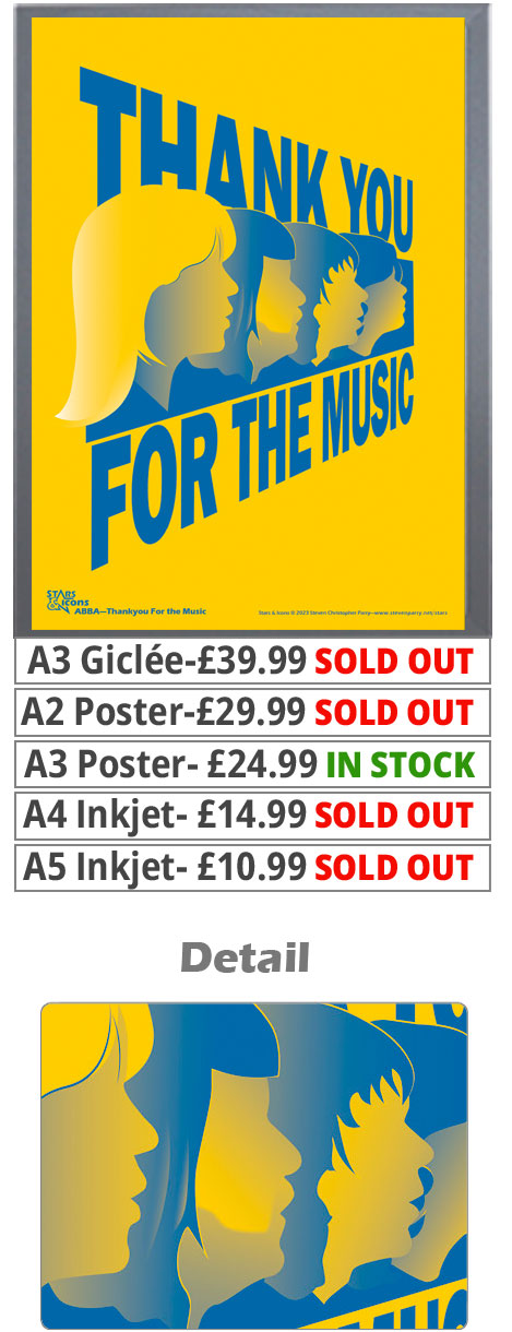 ABBA Thank You For The Music Print - Price From 10.99
