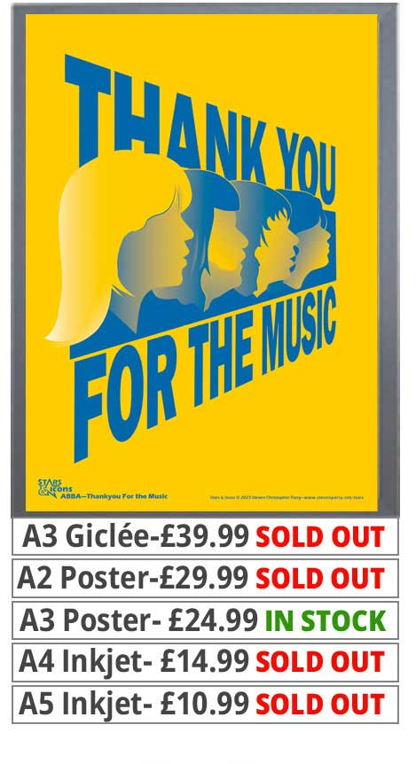 ABBA Thank You For The Music Print - Price From 10.99