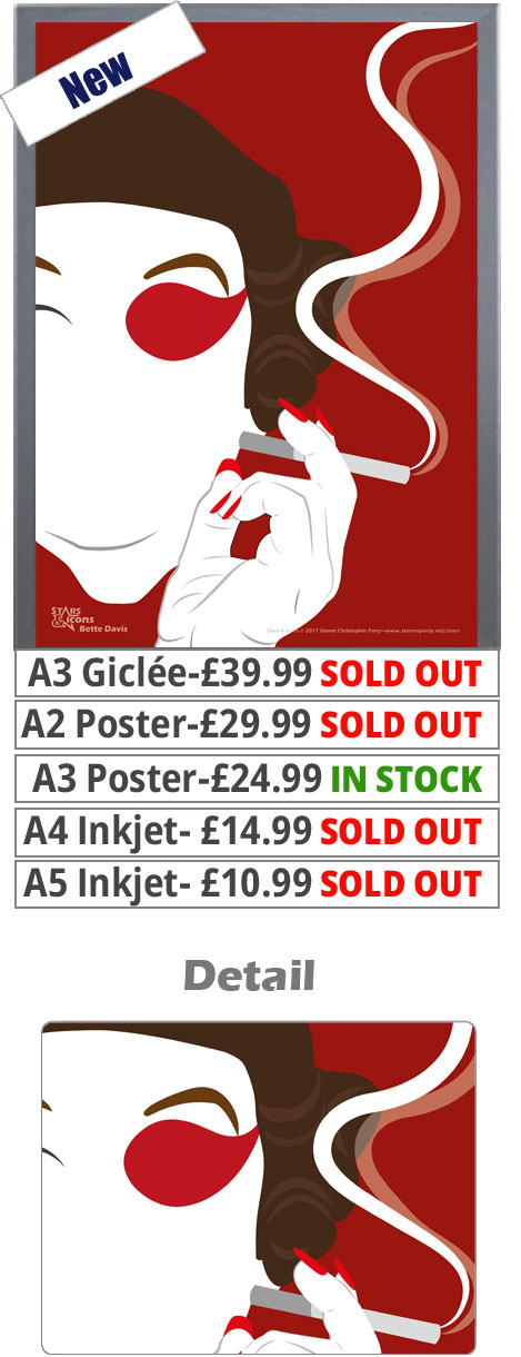 Bette Davis Print - Price From 10.99