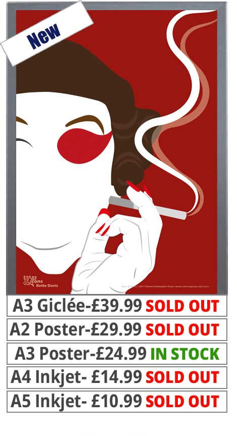 Bette Davis Print - Price From 10.99