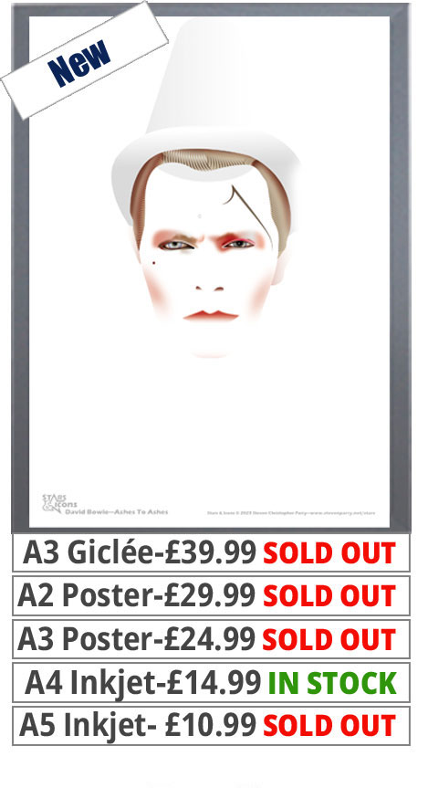 David Bowie Ashes To Ashes Print - Price From 10.99