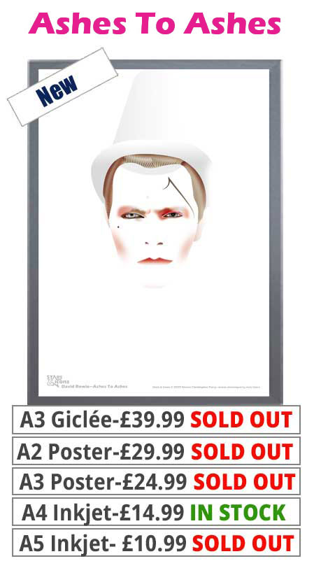 David Bowie Ashes To Ashes Print